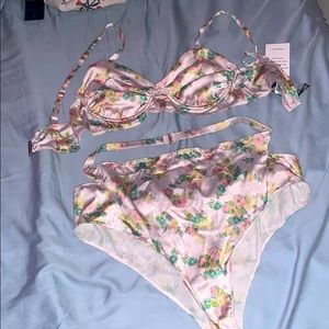 For Love And Lemons Eden Underwire Bra + Panty Set